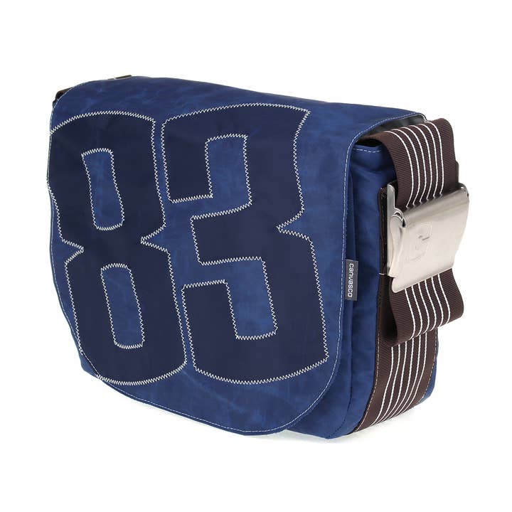 BAG S, Canvas Collection, blue, chocolate for wholesale by Canvasco GmbH