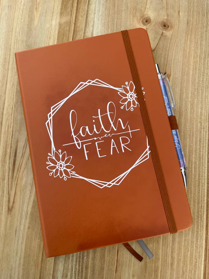 Faith Over Fear Women's Christian Journal for wholesale by Only Grace Company