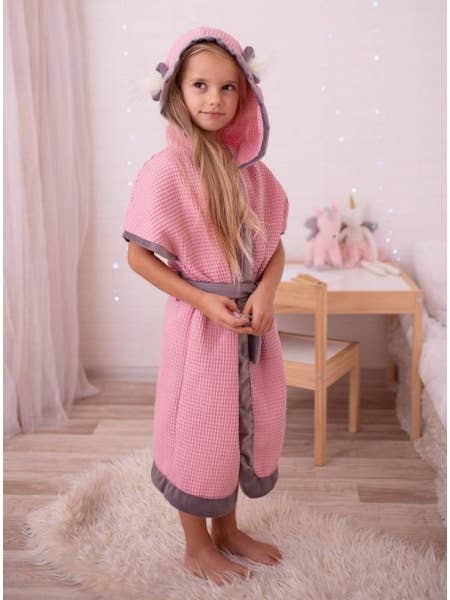 Kinder Hop Bubble Hop Badekåbe Blød Pink for engroshandel hos Kinder Hop SP. Z O.O.