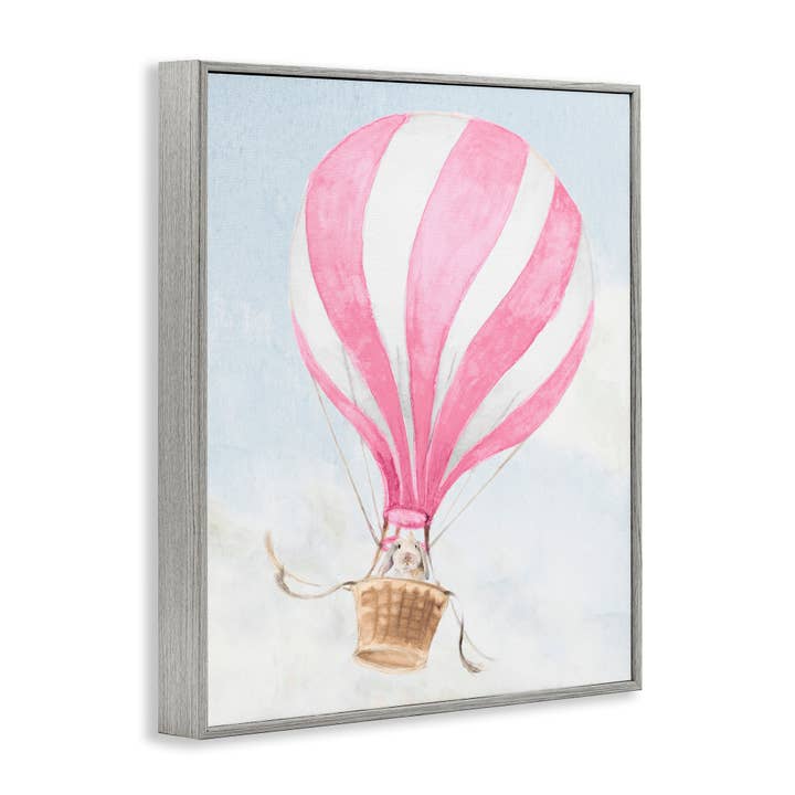 Stupell Industries - Wholesale Wall sign - Rabbit in Pink Balloon - Framed Wall Art14