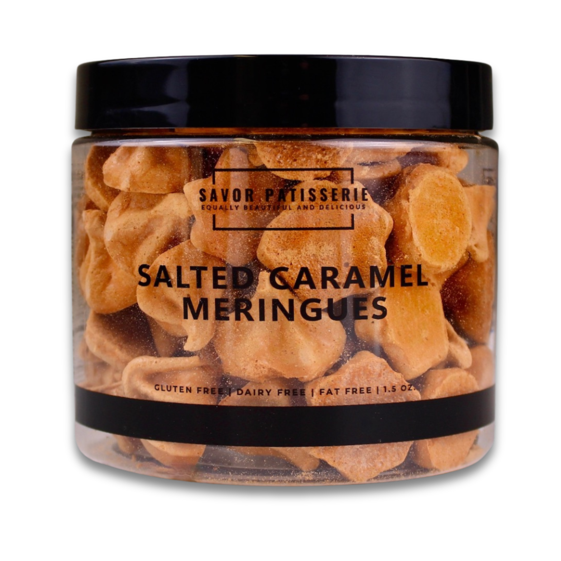 Savor Patisserie - Vente Biscuits - Meringues au caramel salé - Caisse de 6 pots1