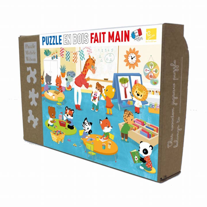 Children Wooden art jigsaw puzzle - VIVE LA MATERNELLE for wholesale by Wilson Jeux
