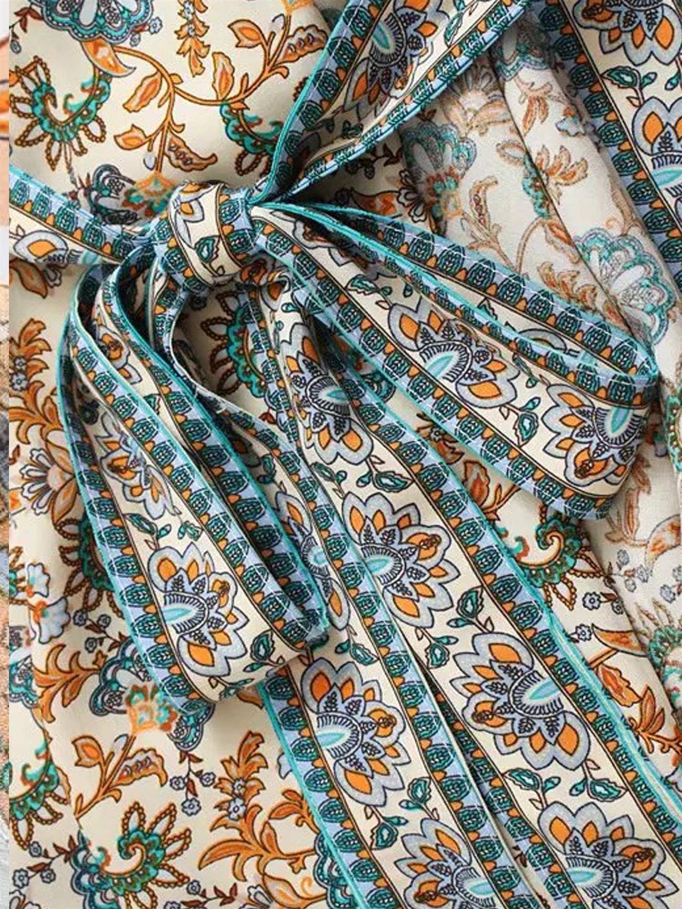 FS Collection – wholesale Kimono – Women's – Relaxed Cotton Kimono In Blue Floral5