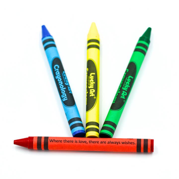 LUCKY ART CRAYONOLOGY - Wholesale Crayons - 4 Color Crayons 20 Sets (80 count)3
