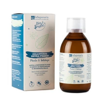 Mint & Solidago Extra Fresh Mouthwash (250 ml) for wholesale by La Saponaria