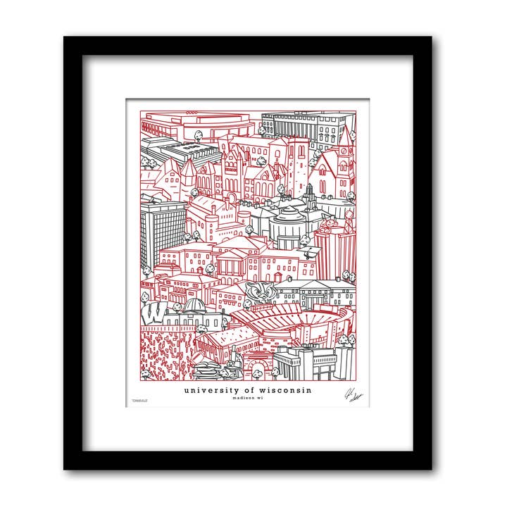 Opere d'arte del campus dell'Università del Wisconsin-Madison per la vendita all'ingrosso da parte di Townsville Art