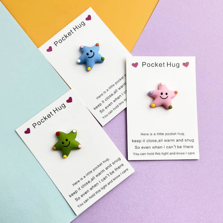 Magia Design - Wholesale Keepsake Coin/Token - Pocket Hug Cute Smiley Starfish6