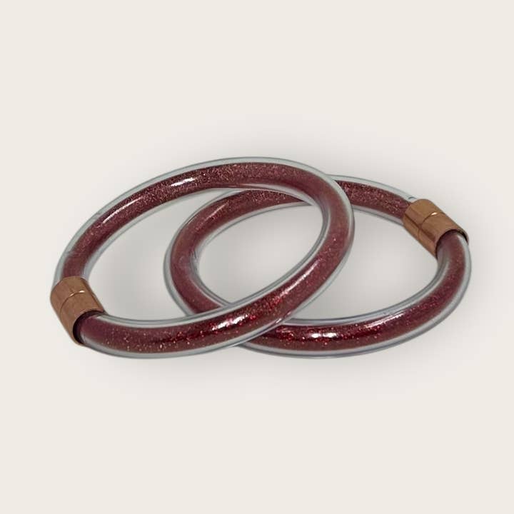 Bracciale Shimmering Demi Inclusion Bordeaux per la vendita all'ingrosso da parte di CutieDrop