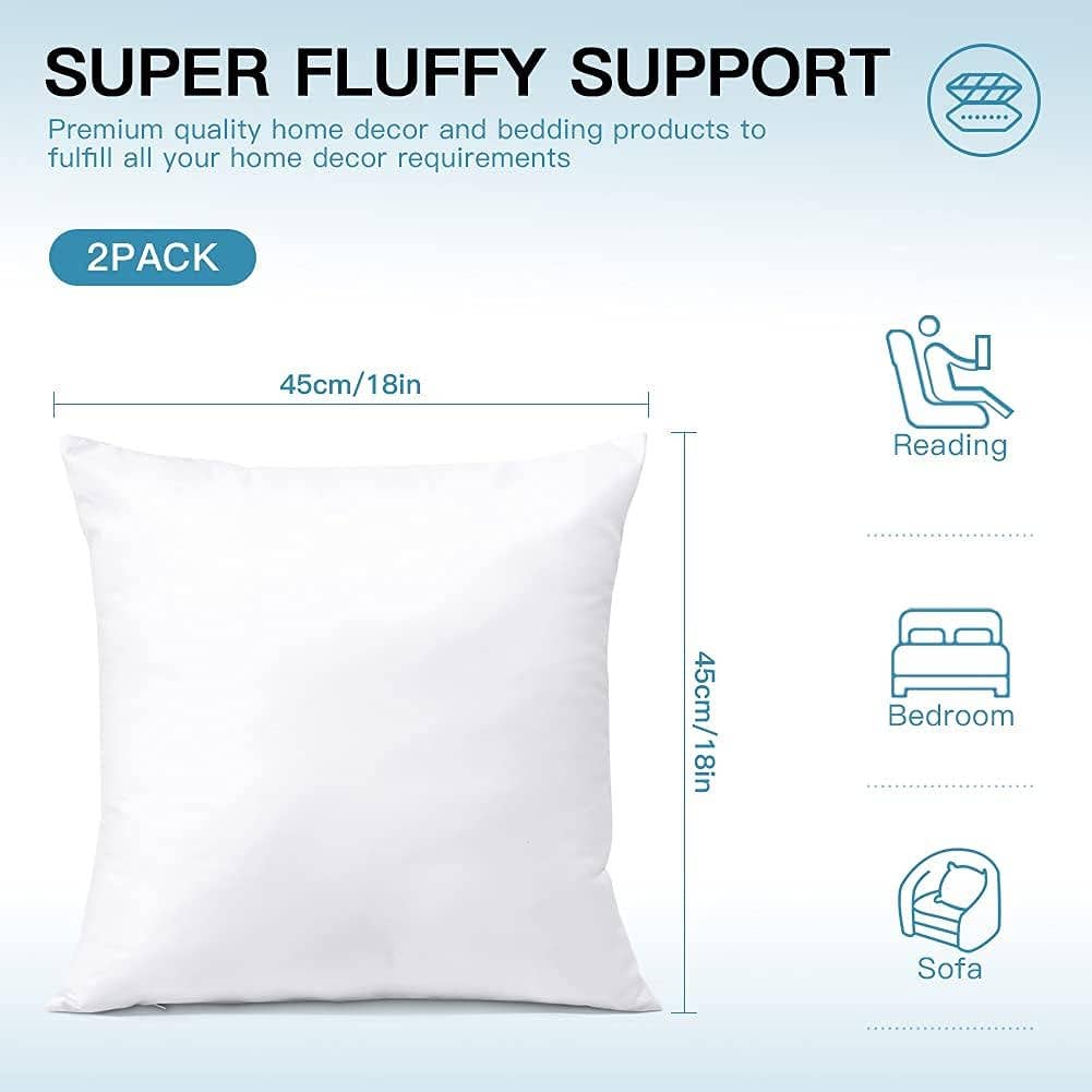 Eyda Homes - Vente Inserts d'oreiller - Coussins de Forme Premium8