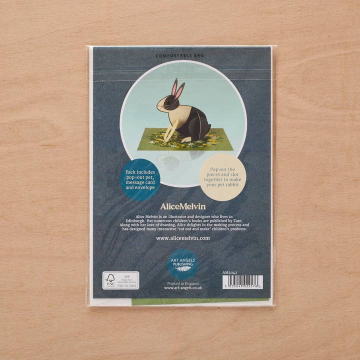 Art Angels - Wholesale Everyday Greeting Card - Pop-Out Rabbit1