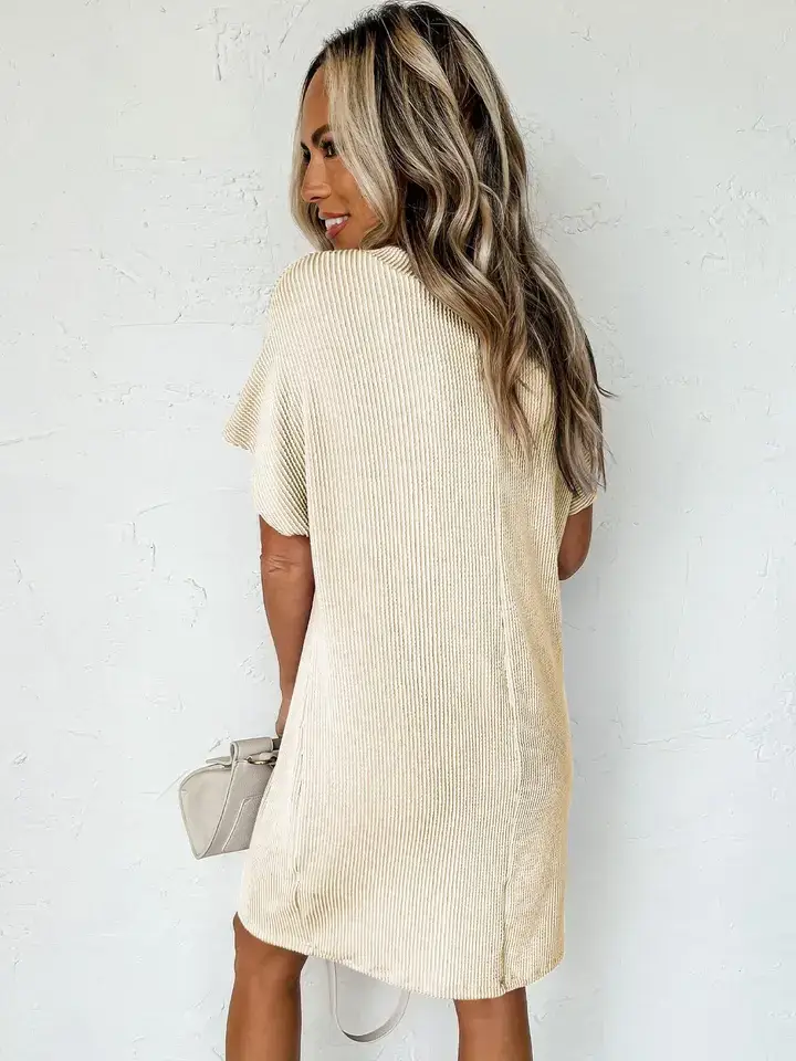 Lovesoft - Wholesale Dress - Women's - Summer Casual Short-Sleeve T-Shirt Dress with Pockets10