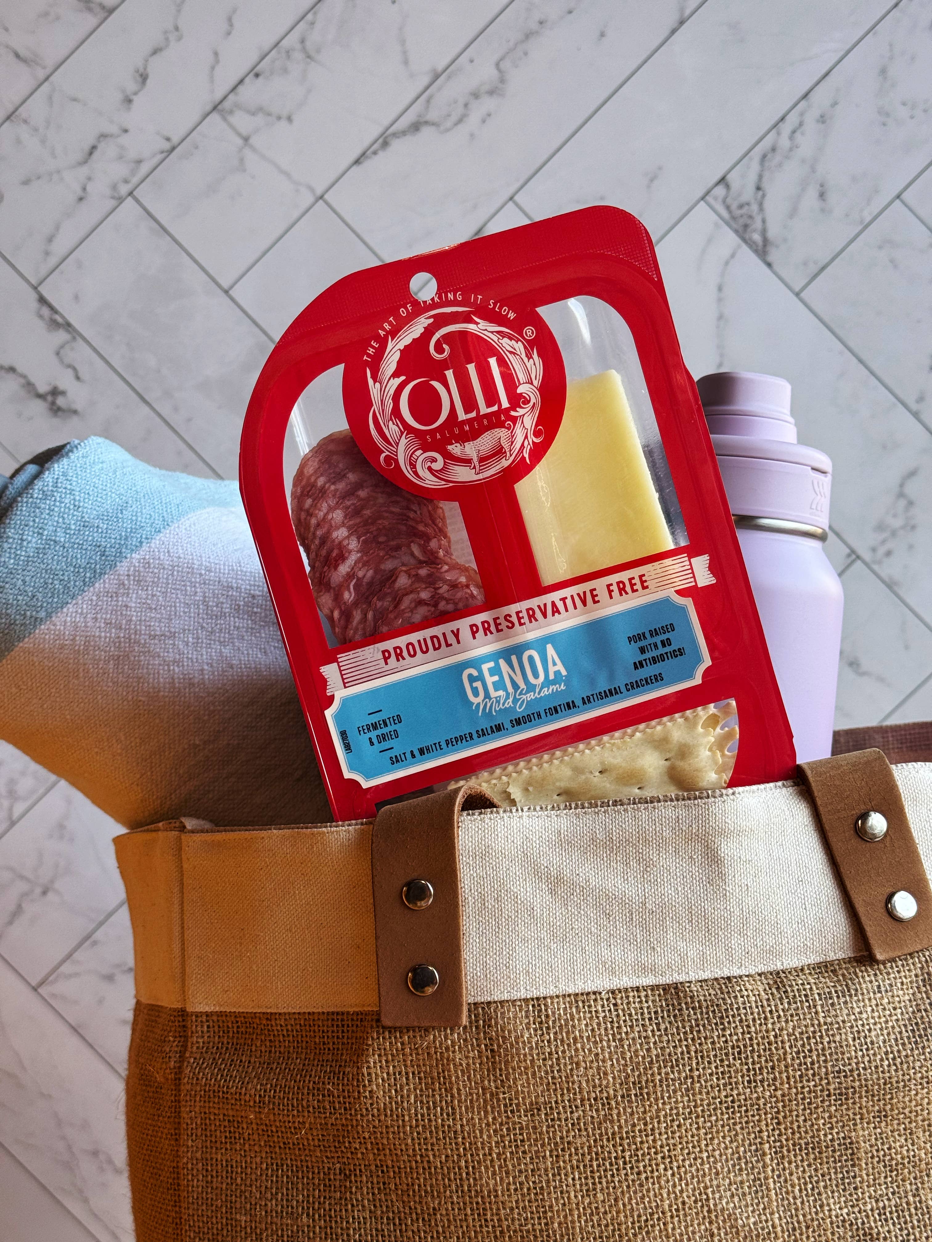 Olli Salumeria Americana - Wholesale Salami - Olli Genoa & Fontina Snack Pack1