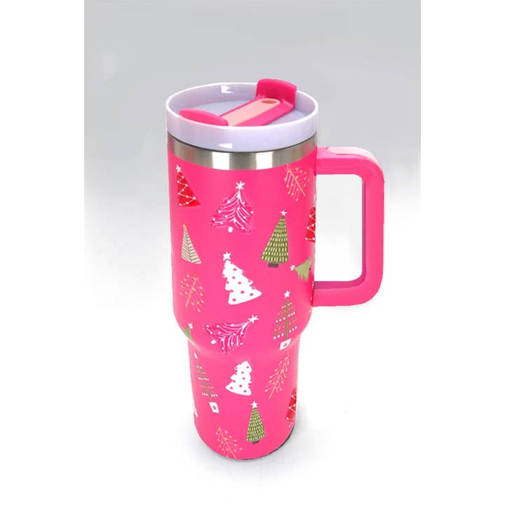 JOSSLYN by wall to wall - Wholesale Insulated Mug/Tumbler - 40oz STAINLESS STEEL TUMBLER CHRISTMAS | TB40OZ