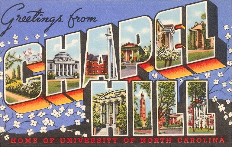 Found Image Press - Wholesale Sticker - Sticker NC-248 Greetings from Chapel Hill0