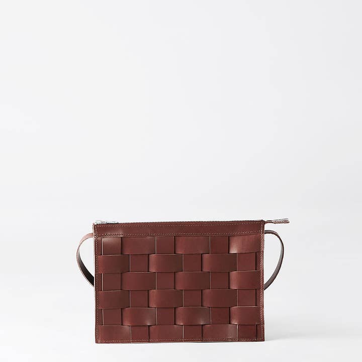 Näver Small Shoulder Bag In Brick Leather for wholesale by Eduards Accessories Sweden
