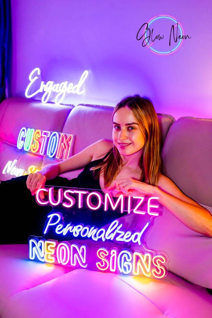 Glow Neon - Wholesale Neonbord - Aangepaste naam Neon Logobord, personaliseer Neon Led Sign Decor4