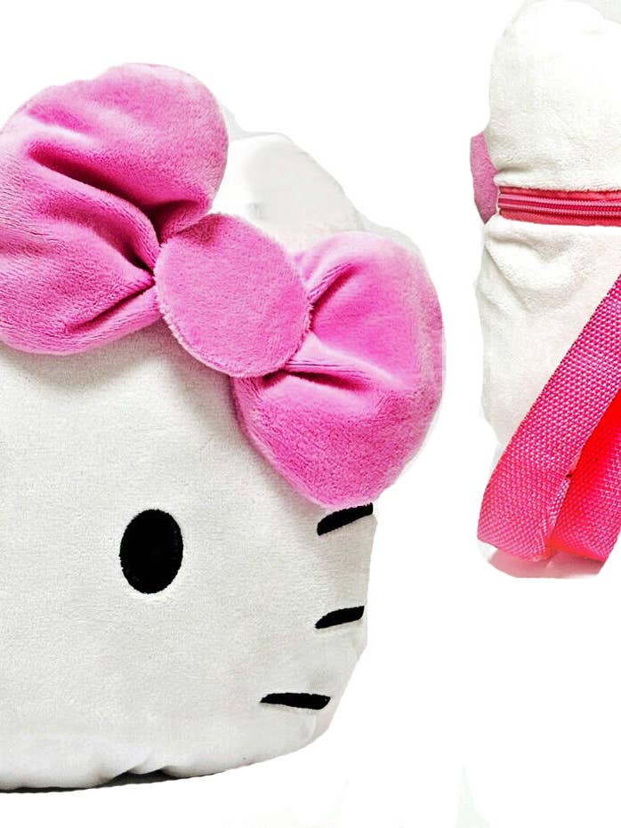 HELLO KITTY 15" LRG SQUISH PLUSH HEAD BACKPACK for wholesale by The Zoofy Group , LLC