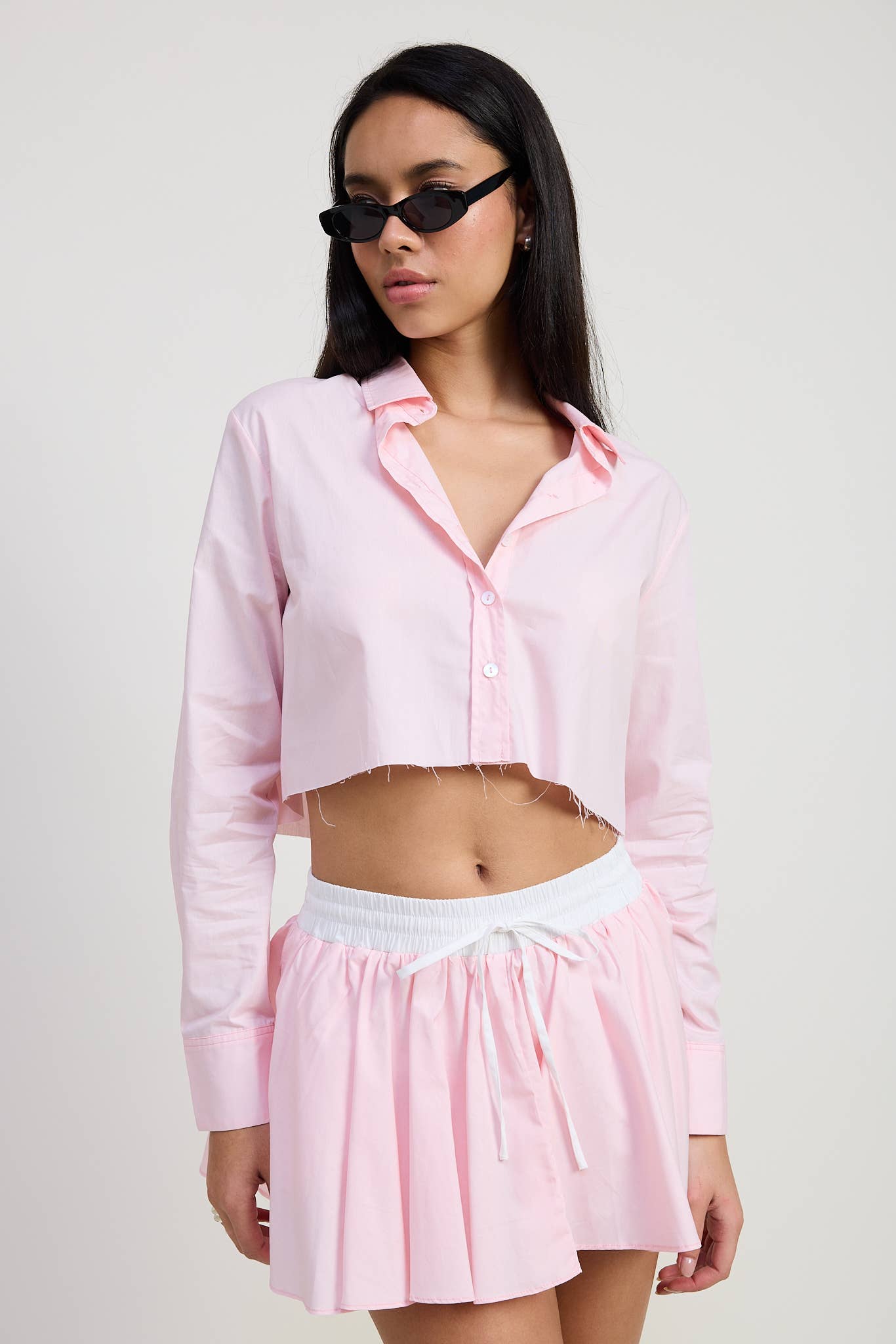 Emory Park - Wholesale Skirt - Women's - MINI CONTRAST WAISTBAND SKIRT10