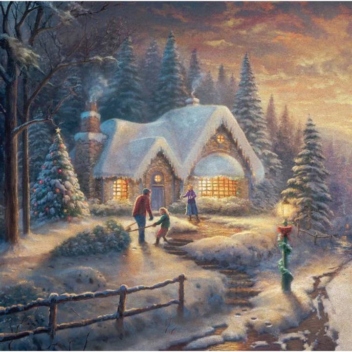 Crystal Art Paint by Numbers (Medium) - Country Christmas for wholesale by Outset Games and Cobble Hill Puzzles
