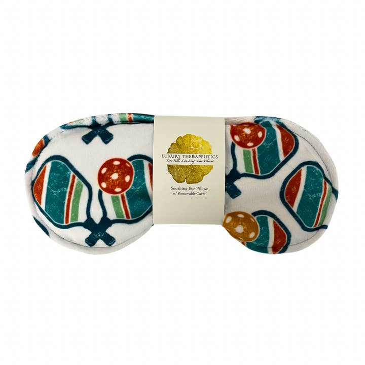 Soothing Eye Pillow w/Removable Cover- Pickleball White for wholesale by Luxury Therapeutics