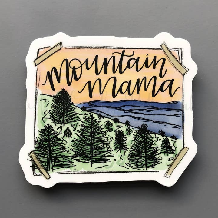 Mountain Mama Sticker voor wholesale door Doodles By Rebekah