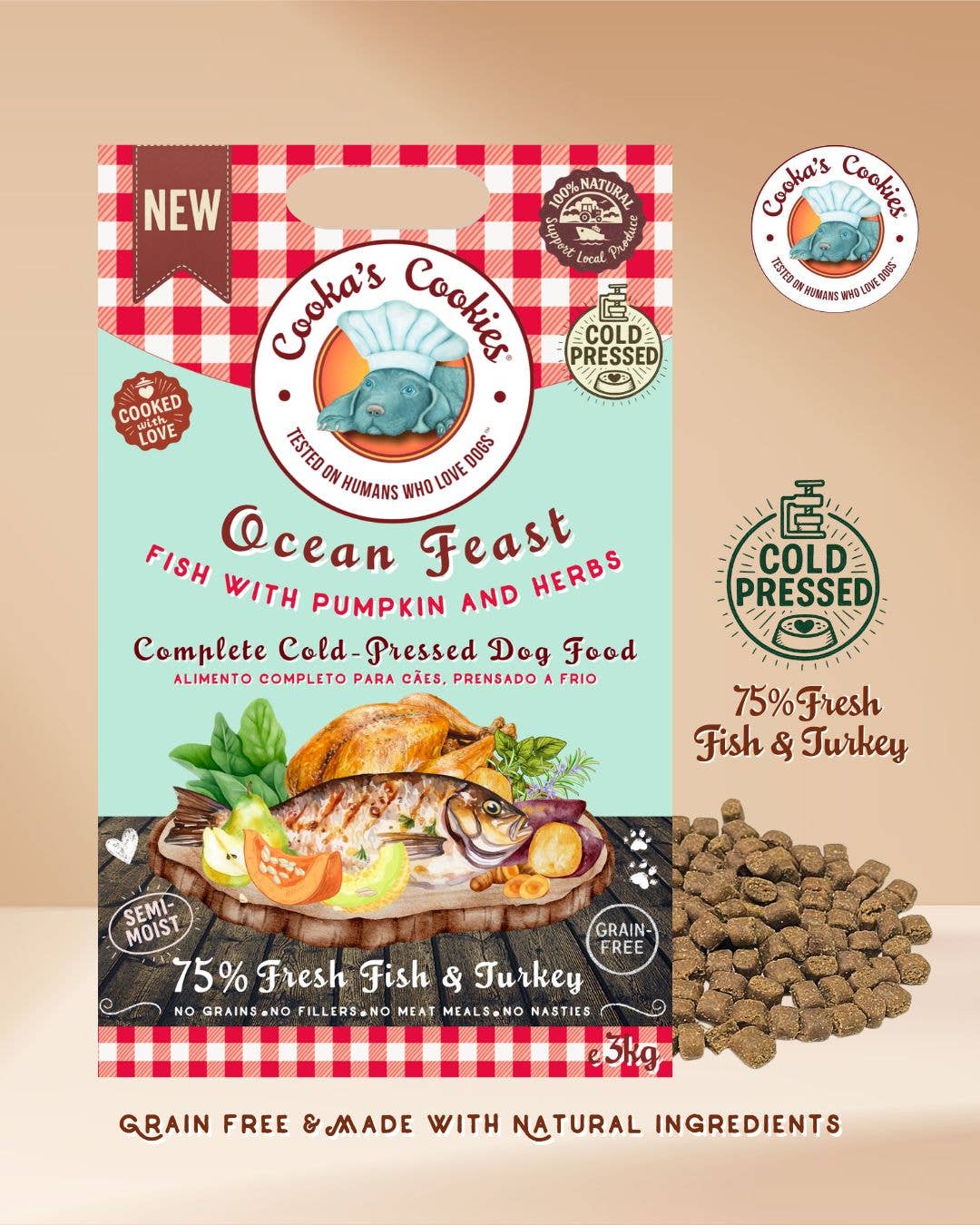 Cooka's Cookies - Wholesale Pet Food - Dog - Ocean Feast - Complete Cold-Pressed Dog Food3