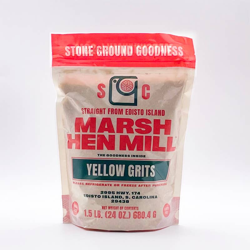 Marsh Hen Mill - Wholesale Grits - Yellow Grits 1.5 lb (12 Pack Case)1