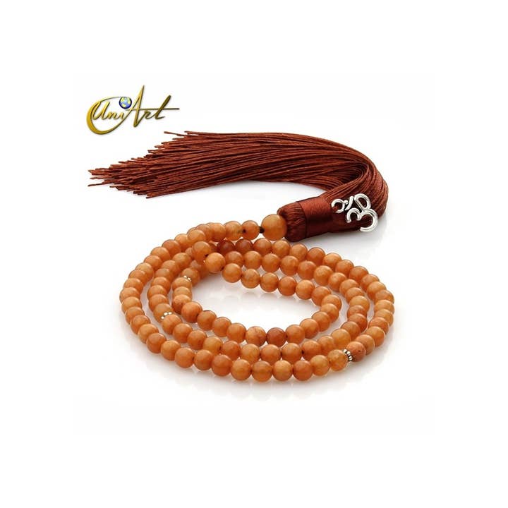 UniArt - Wholesale Prayer Beads Necklace - Aventurine Japa Mala 6 mm