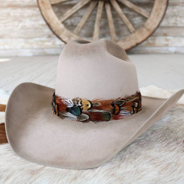 Willow Lane Hat Co. - Wholesale Hat Accessory - Women's - Western Feather Vistoso II Hat Band