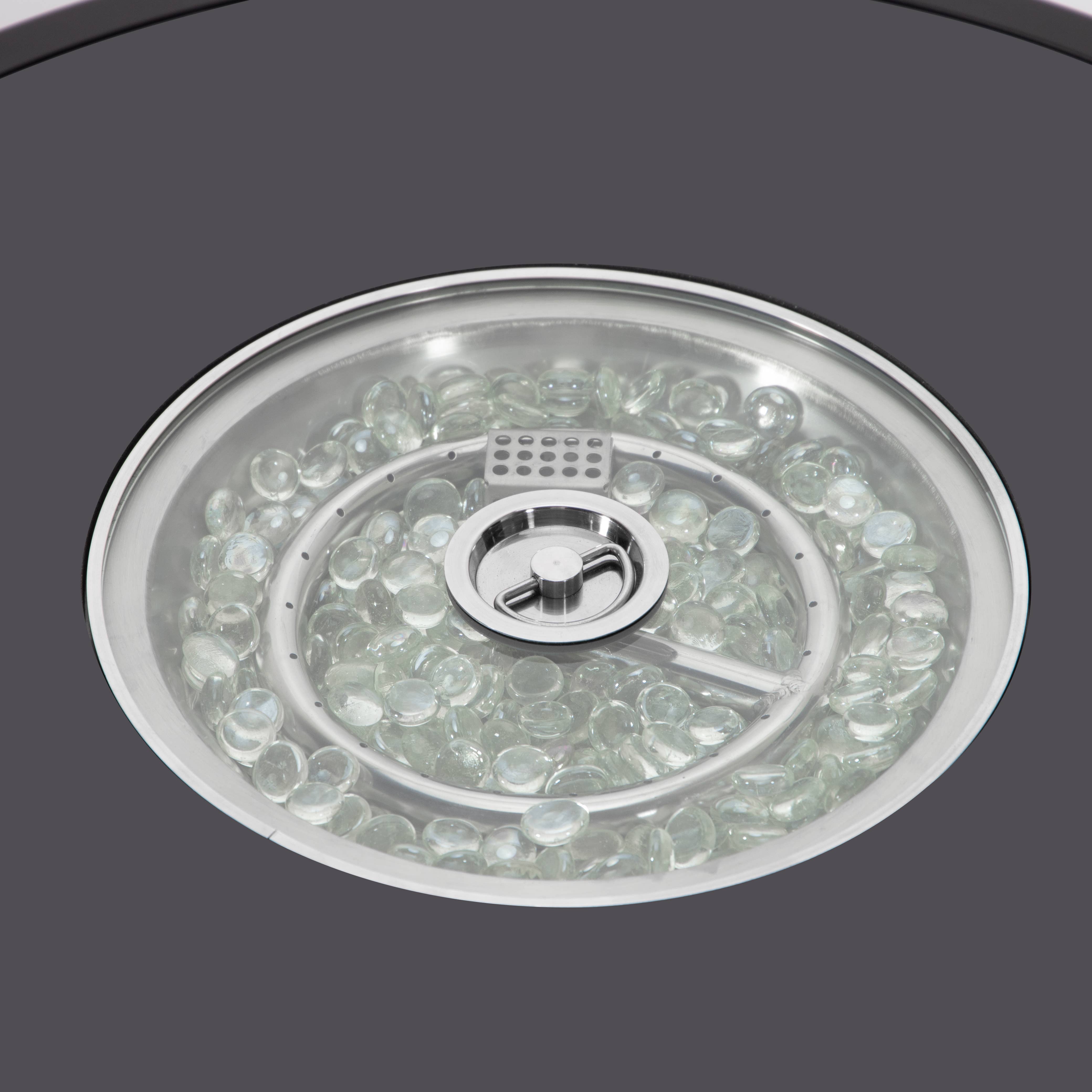 LeisureMod - Wholesale Fire Pit - Walbrooke Aluminum Propane Round Outdoor Fire Pit Table2