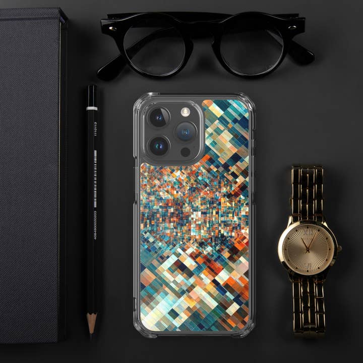 Techno Mosaic - Coque de téléphone pour iPhone pour la vente par Pixel Gallery