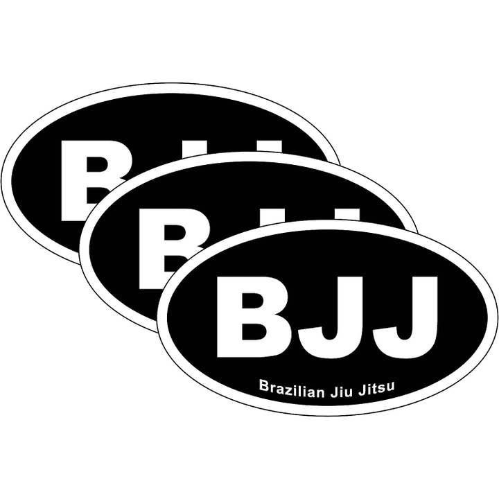 Brazilian Jiu Jitsu BJJ Bumper Stickers 3 Pack for wholesale by DCM Solutions