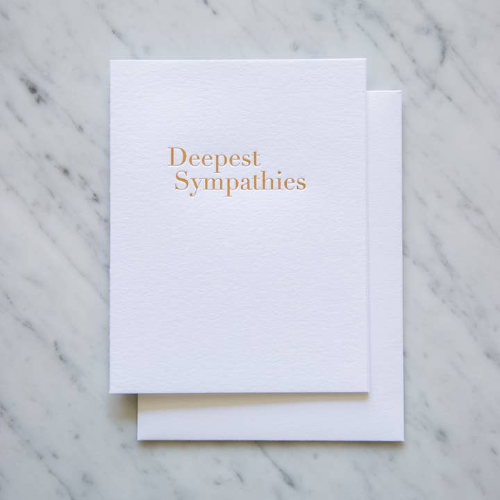 1808 - Deepest Sympathy - Simple Sentiments for wholesale by Farmwood Press