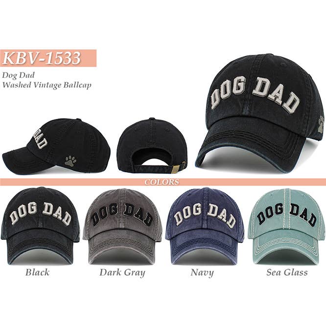 Hana - Wholesale Baseball Cap - Men's - DOG DAD Vintage Baseball Cap