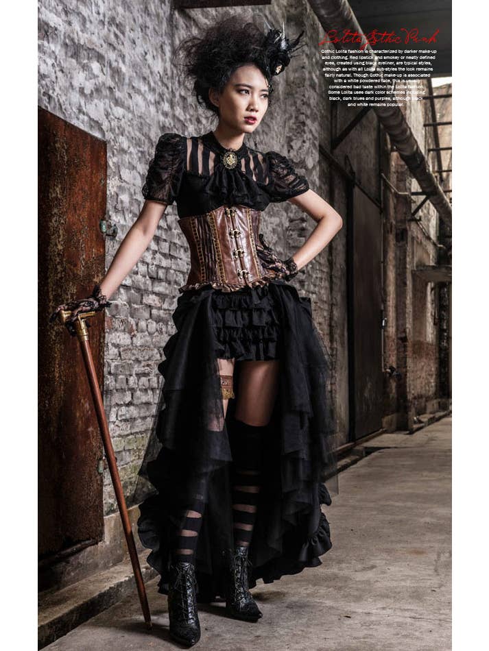 Western Fashion - Wholesale Skirt - Women's - SP100 - Steampunk Long Skirt3