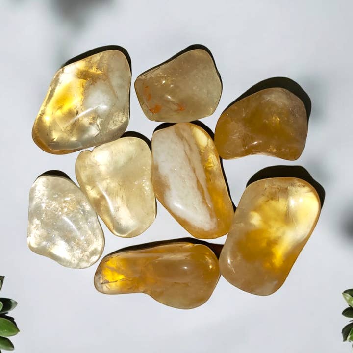 Heated Citrine Tumbled – Positive Energy, Attraction of Abundance and Success for wholesale by Magic Moon