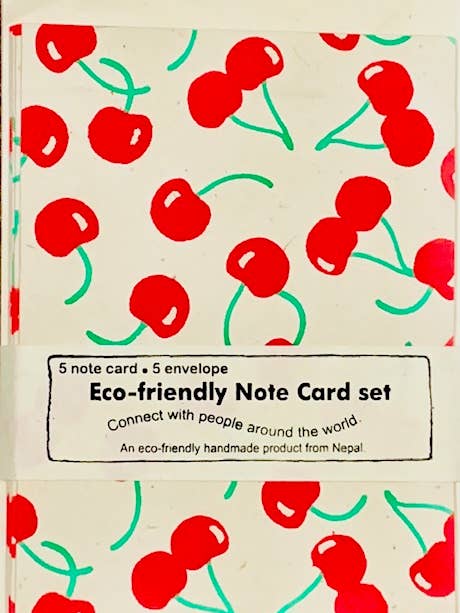 Stat A2 Cherry, red & green on cream for wholesale by Giftsland