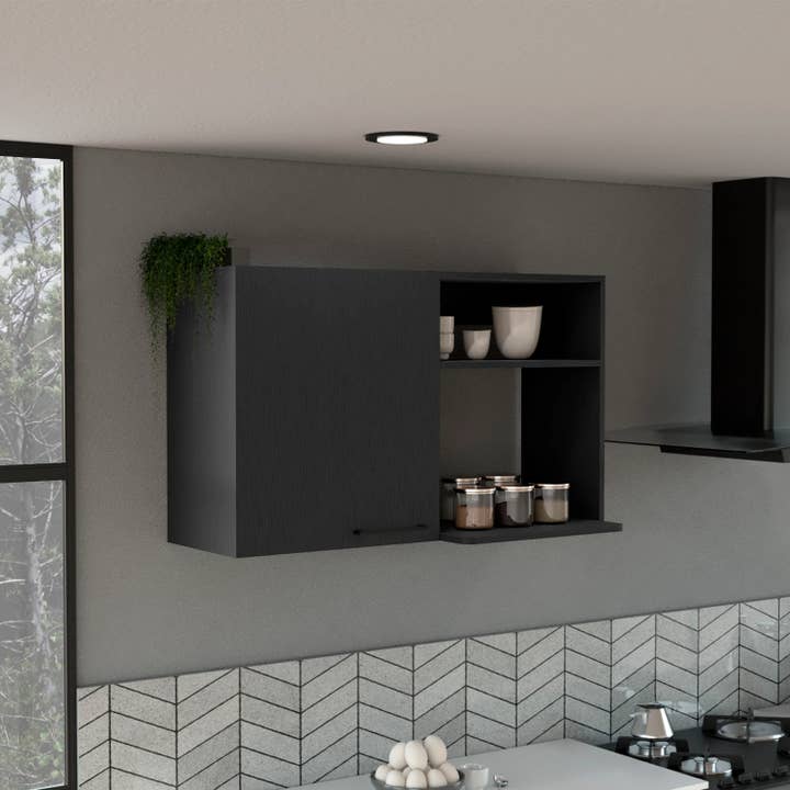 Yaxa - Wholesale Cabinet - Kitchen Wall Cabinet Jaquimi, Black