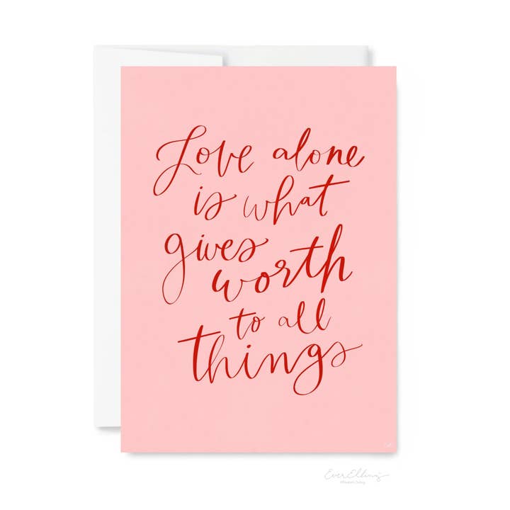 Love Alone Card for wholesale by EverElling
