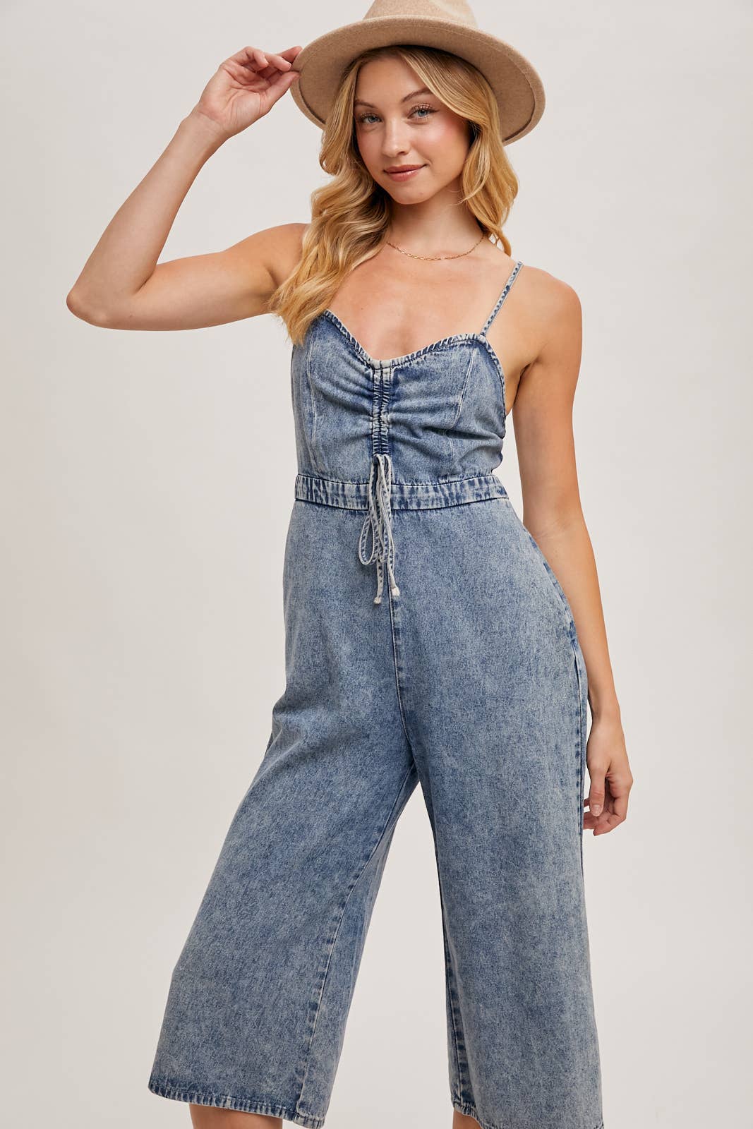 Bluivy - Vente Combinaison – femme - COMBINAISON EN JEAN DÉLAVÉ À L'ACIDE5