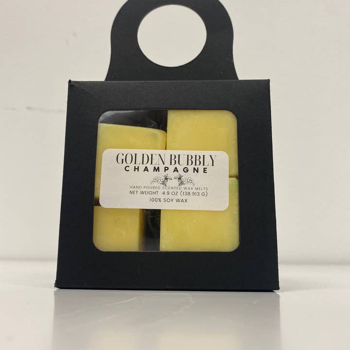 Golden Bubbly Scent Cube Wax Melts for wholesale by Aroma On The Rocks