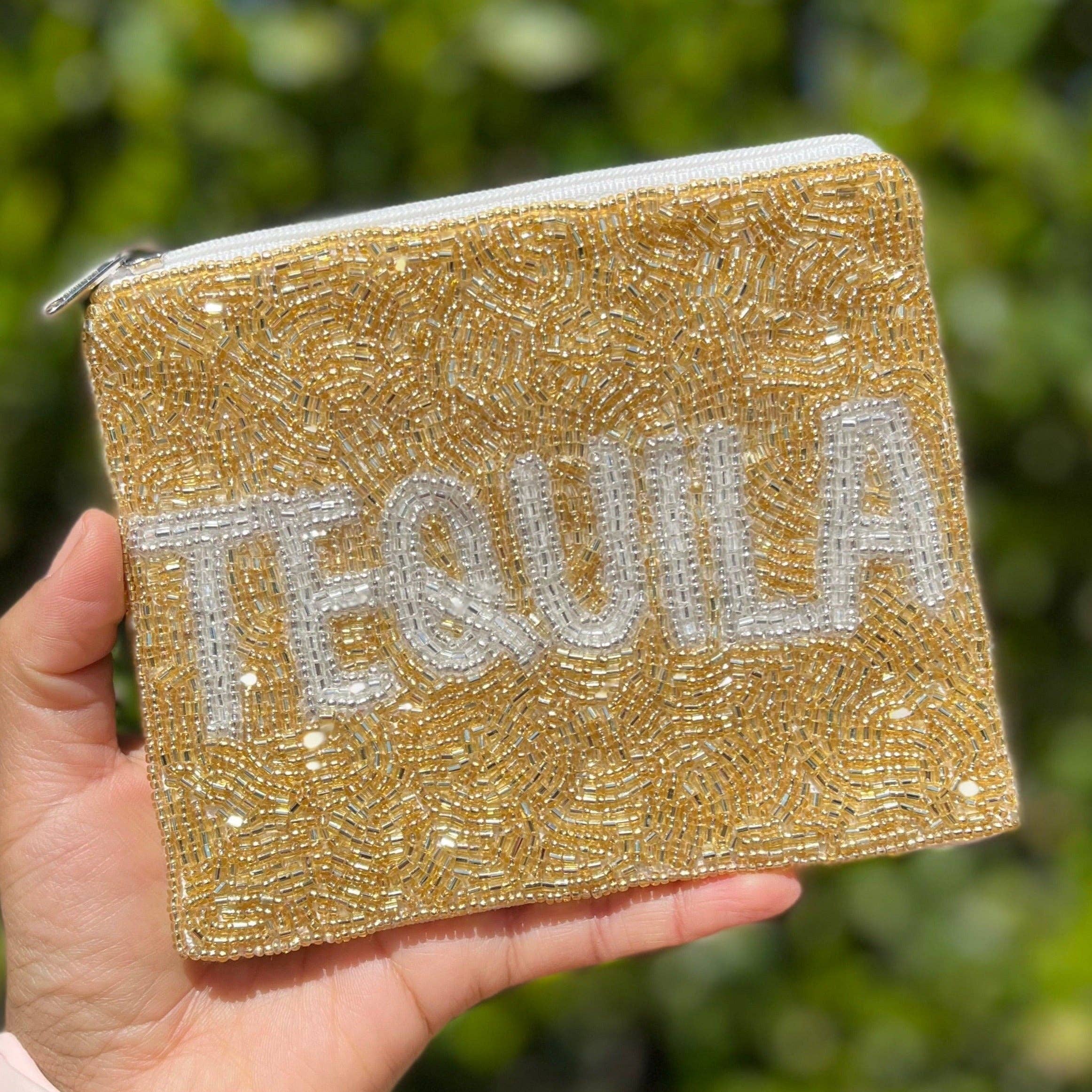 Twine and Love - Vente Porte-monnaie – femme - Sac à Perles Tequila0