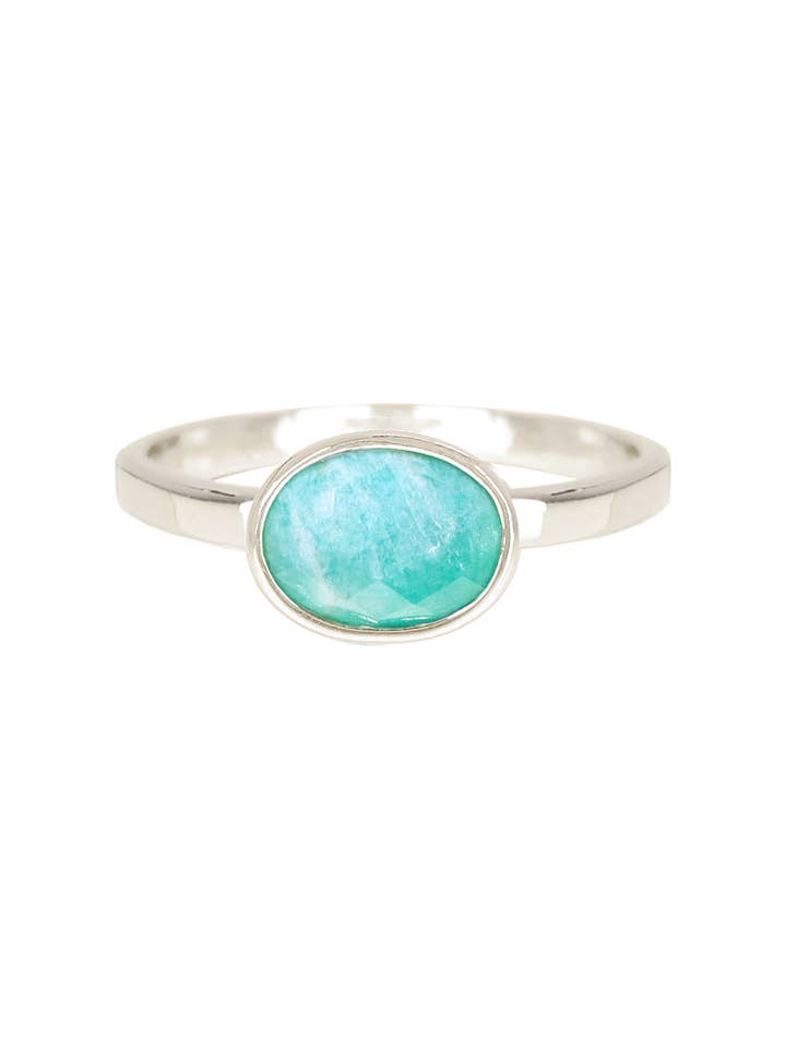 Anello Shelby Amazonite - SF per la vendita all'ingrosso da parte di Zoey Simmons