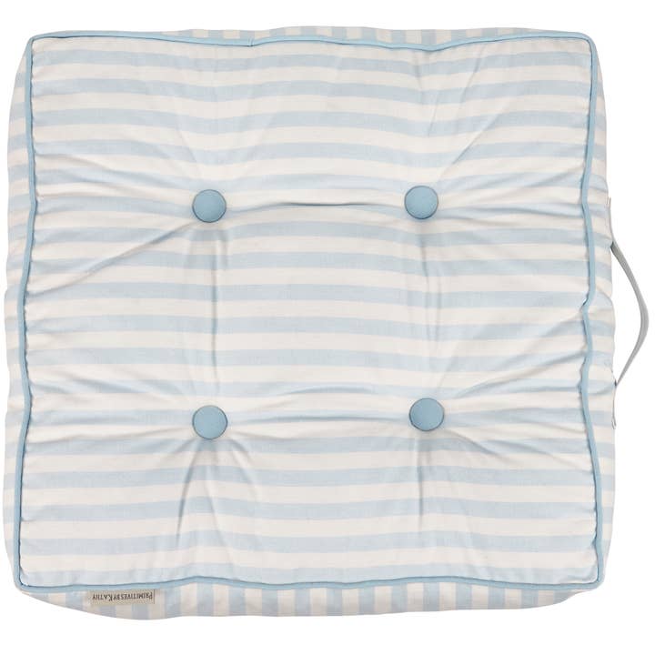 Primitives by Kathy - Wholesale Throw/Decorative Pillow - Sky Blue Stripe Floor Pillow1