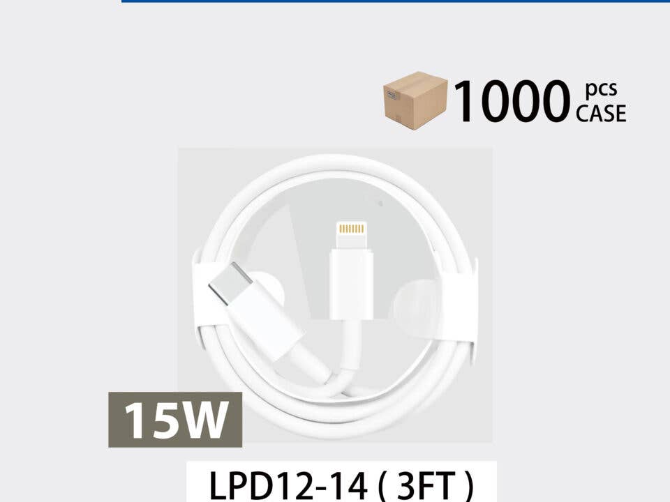 7 Star – Cabo de carregamento por atacado – Cabo de carregamento rápido I-Phone para Tipo-C de 3 pés 15 W2