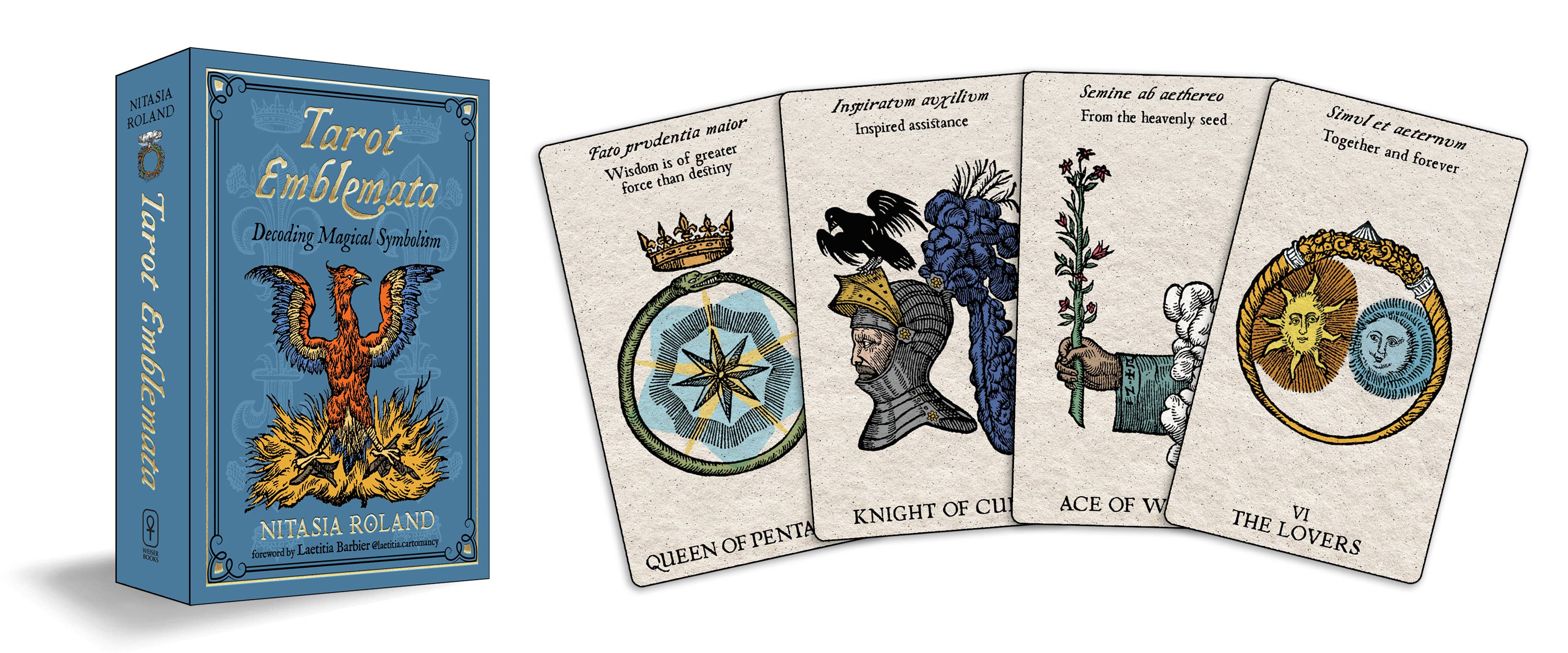 Red Wheel/Weiser LLC - Wholesale Tarot Cards - Tarot Emblemata: 83 Cards & 192-Page Guidebook2