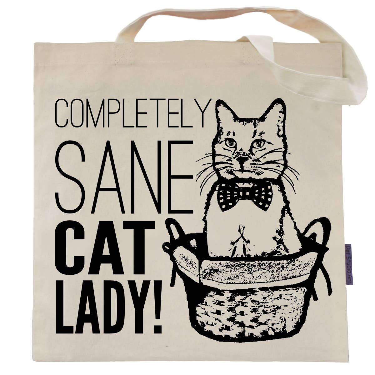 Spicy Kitten Designs - Wholesale Tote Bag - Women's - Completely Sane Cat Lady Tote Bag3