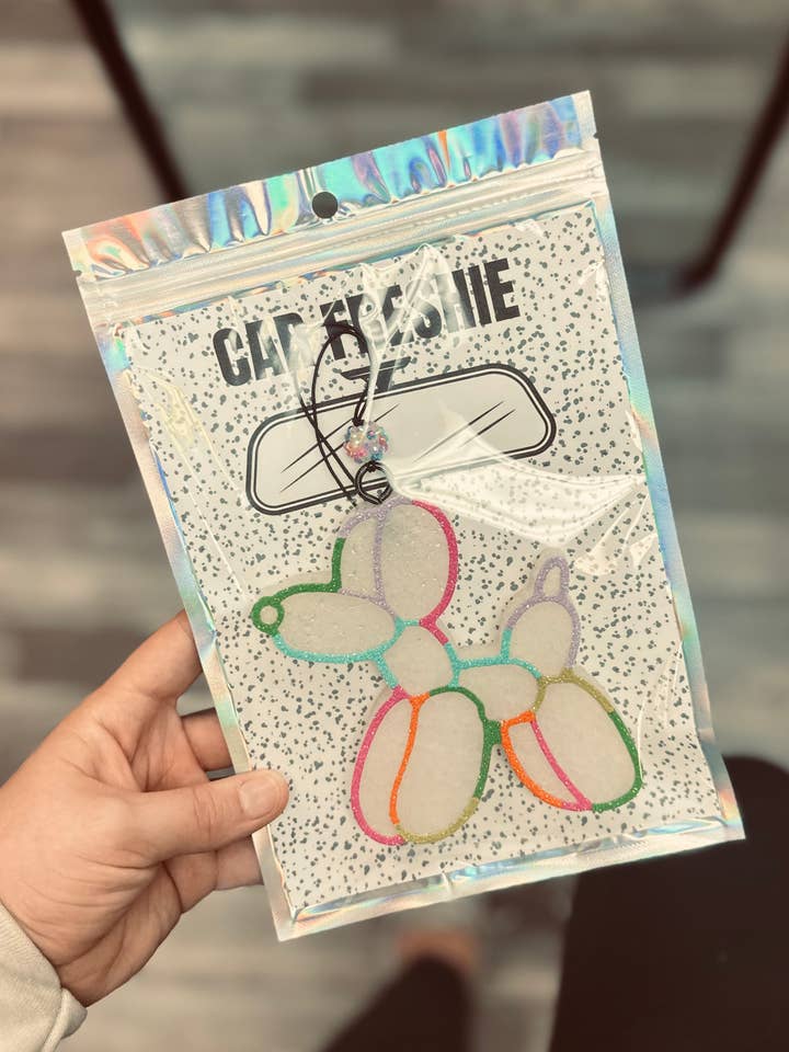 Balloon Animal (Rainbow) || Car Freshie for wholesale by Rustic Wagon Wholesale