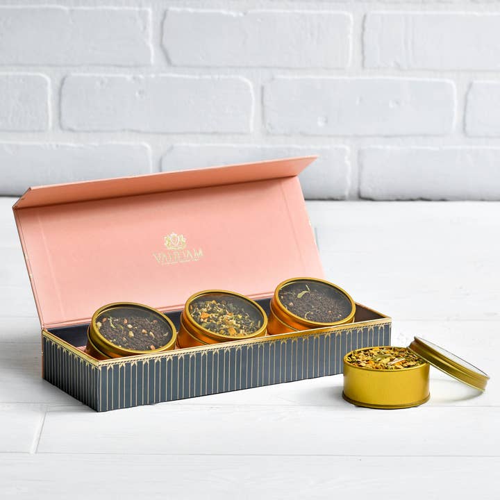 Vahdam Teas – wholesale Loose tea – Blush - Assorted Tea Gift Set | 3 Loose Leaf Teas3
