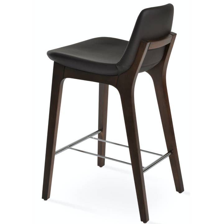 Tabourets de comptoir en bois Pera Wood HB, brun pour la vente par Your Bar Stools
